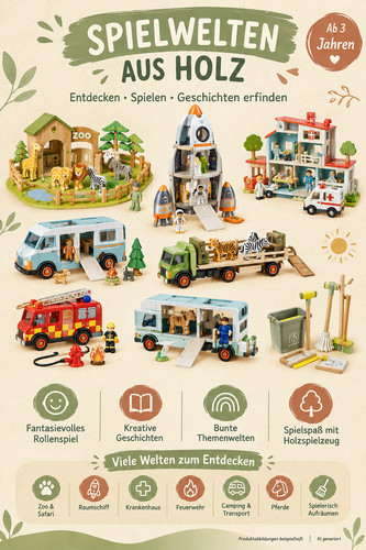 Holzspielzeug spielsets aus - holzspielzeug,