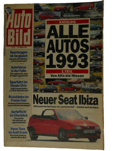 Auto bild 1992 oktober - bild, alle
