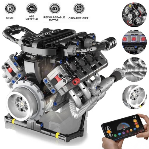 Technik motor modellbausatz - technik, v8-motor-modellbausatz